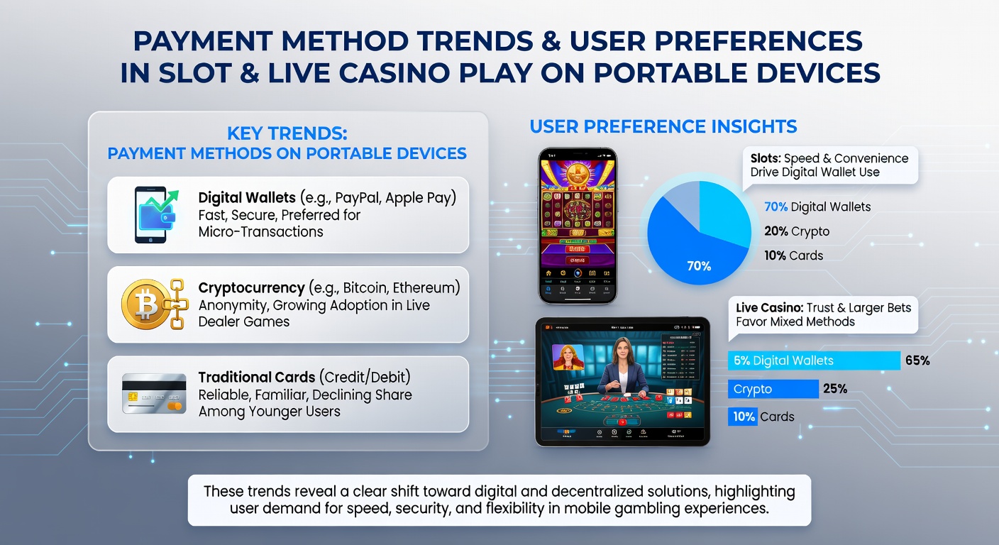 Analyse mobiler Zahlungspräferenzen in Live-Casinos