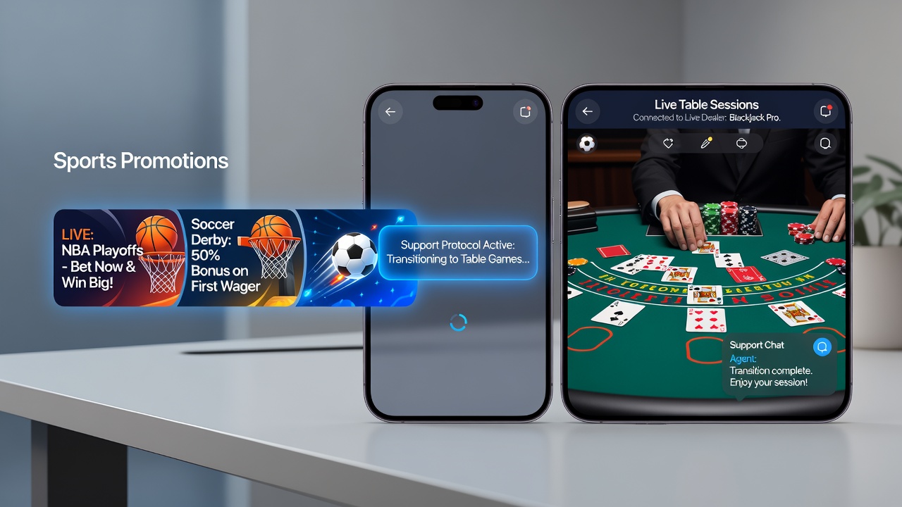 Detailansicht eines Support-Protokolls bei der Steuerung von Live-Tischsessions nach Sportwetten