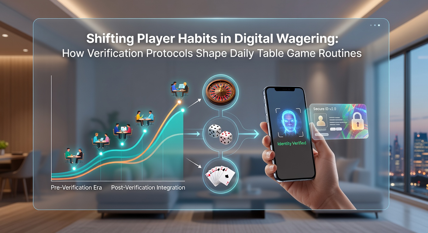 Darstellung von Verifizierungsabläufen und mobilen Tischspiel-Schnittstellen